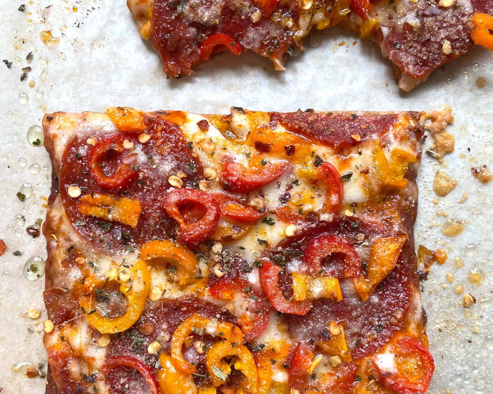 Pepperoni Flatbread Pizza Food WW FAM